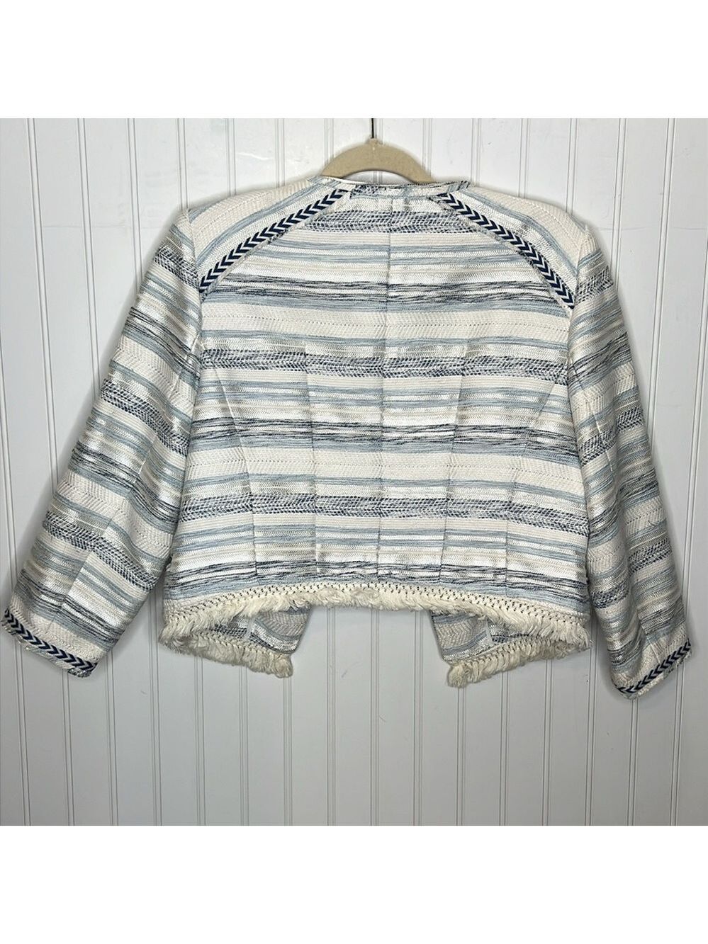 White House Black Market Crop Jacket Size 10 - Picture 6 of 9